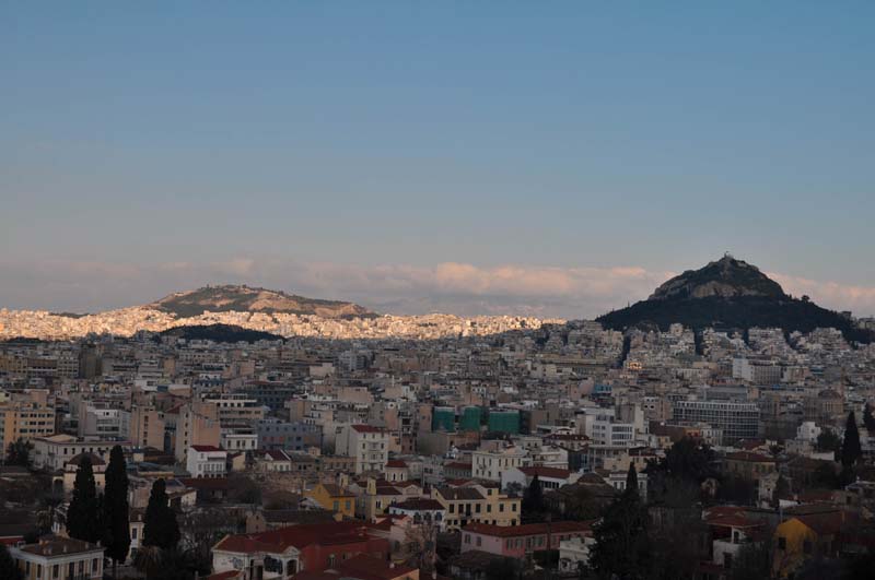 Афины. Вид с холма Ареса.